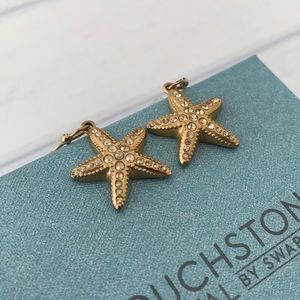 Touchstone Crystal by Swarovski Starfish Earrings